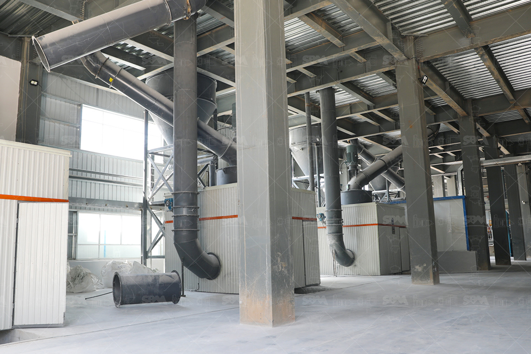 LUM Ultrafine Vertical Roller Mill external structure and control panel