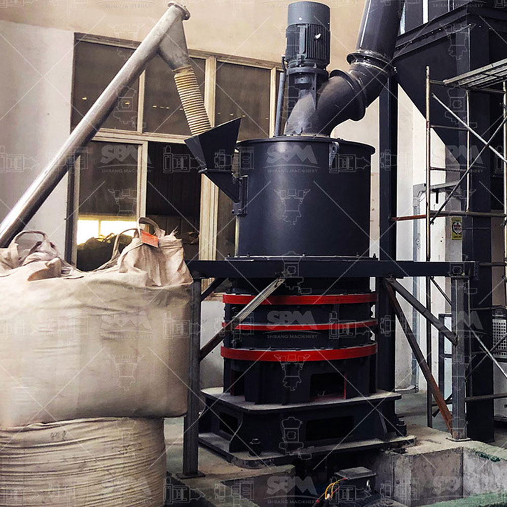 Control panel and external view of an LUM Ultrafine Vertical Mill, highlighting its modern, sealed design.