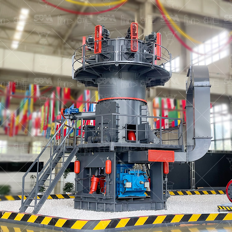 LUM Ultrafine Vertical Mill control panel and housing, highlighting its advanced automation and compact design.