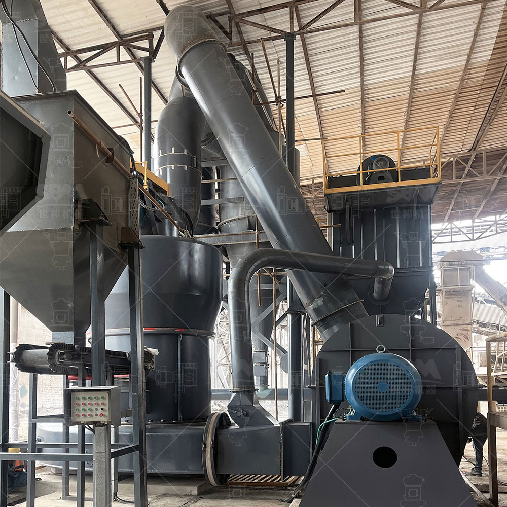 A modern automated powder packaging line integrated with bulk silos, showing dust-free filling stations and robotic palletizing.