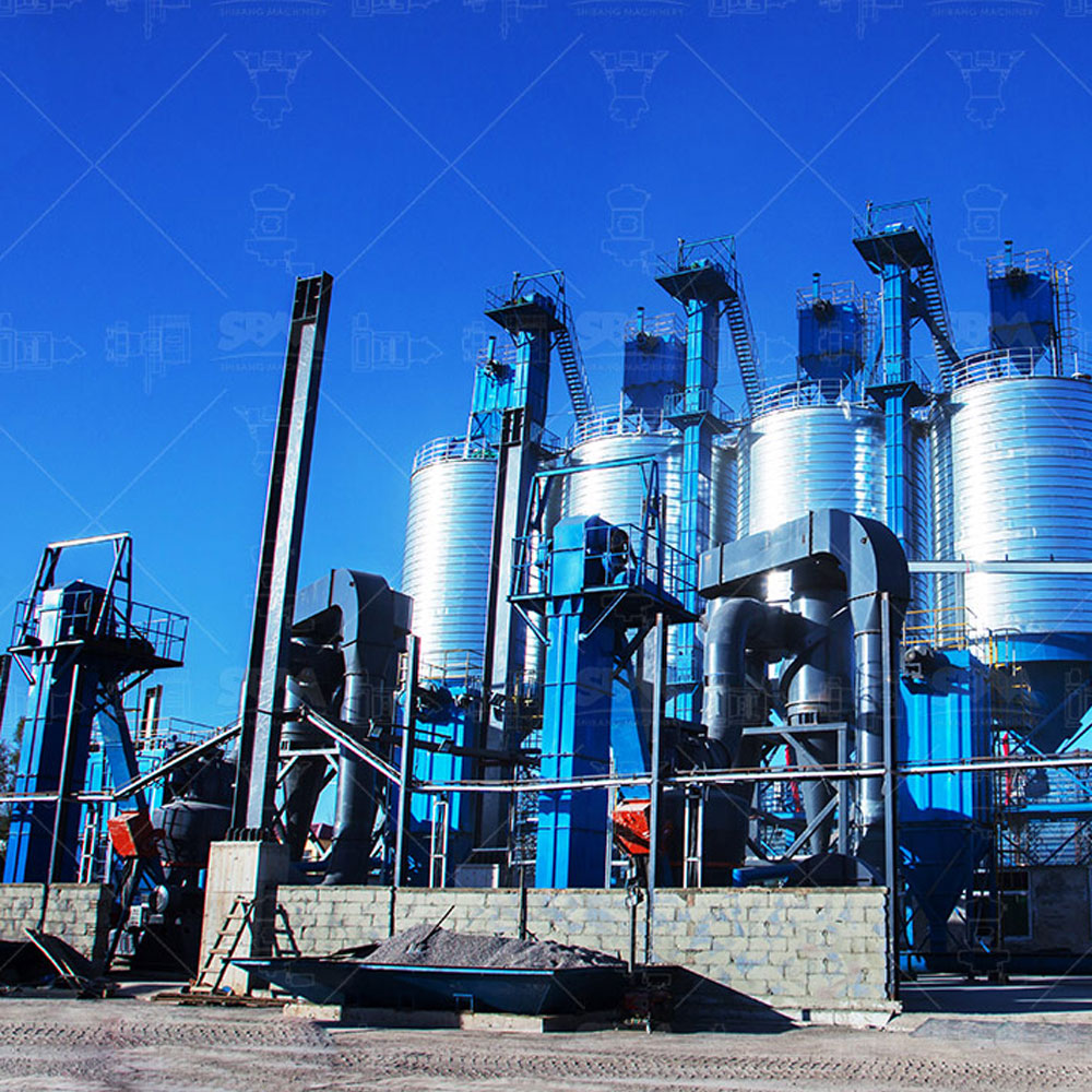 MTW European Trapezium Mill installed in an industrial mineral processing plant