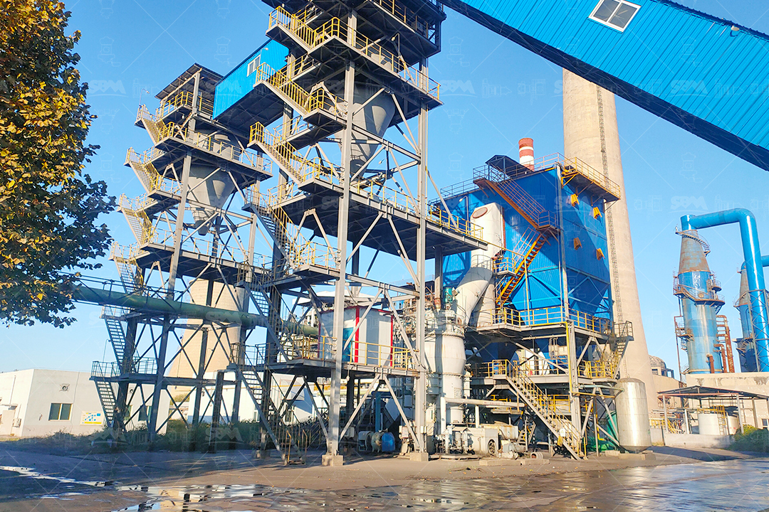 LM Vertical Roller Mill system with integrated drying, grinding, and powder selection for combined sand and powder production, featuring automatic control system