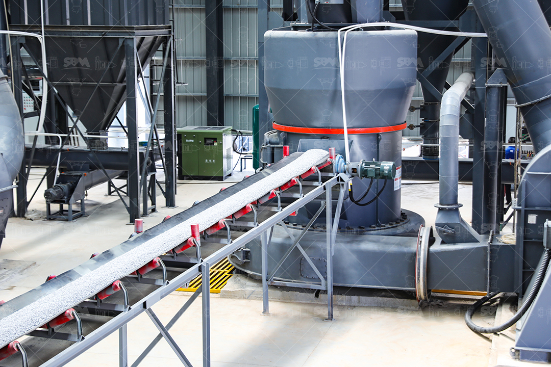 Industrial limestone powder grinding system with SBM main grinding unit and auxiliary equipment